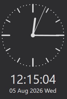 Chart Trader Session Clock on a NinjaTrader 8 chart